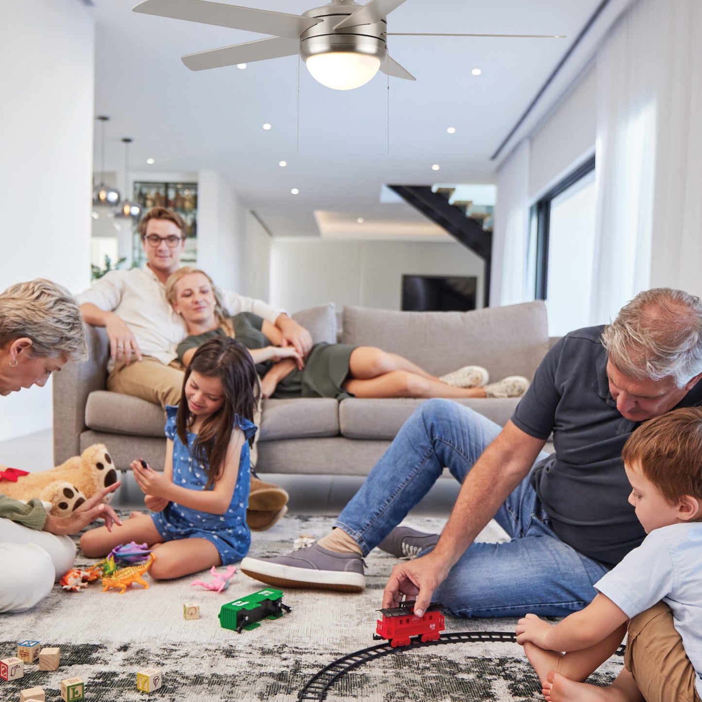 VENTILADOR DE TECHO C/LUZ, 50'', 60W CERDEÑA