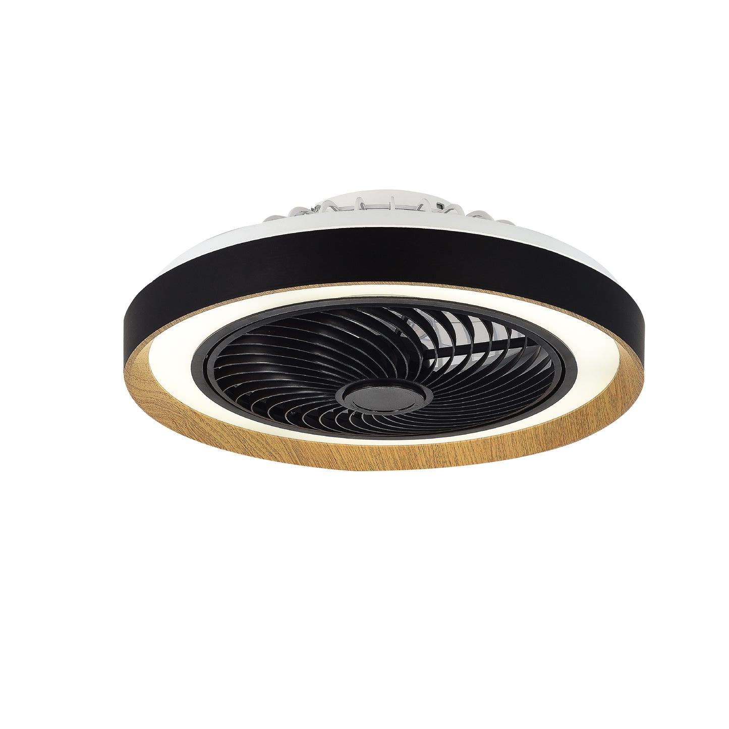 LAMP./VENTILADOR FIJI 37W, 110-130V, 5180LM, 3000-6500K NGRO/MADERA