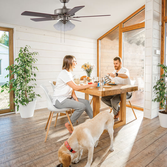 VENTILADOR DE TECHO C/LUZ, 52", 50W PALAWAN