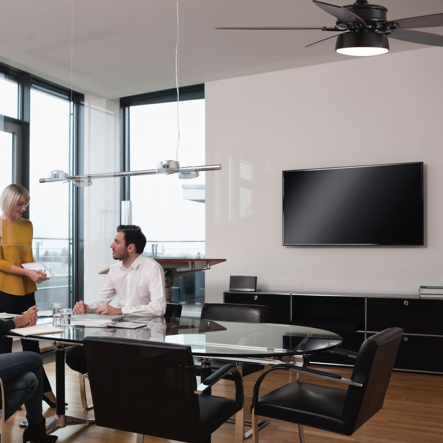 VENTILADOR DE TECHO C/LUZ, 52", 18W GALAPAGOS