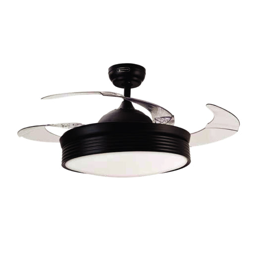 LAMP./VENTILADOR MAUI 36W, 120V, 3000-6500K NGRO/BCO