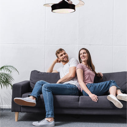 LAMP./VENTILADOR MAUI 36W, 120V, 3000-6500K NGRO/BCO