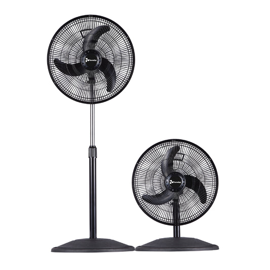 VENTILADOR DE SUELO 2 EN 1 OSCILANTE 16", 52W CRETE