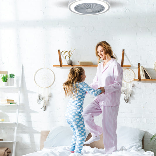 LAMP./VENTILADOR BORA 37W, 110-130V, 4320LM, 3000-6500K BCO